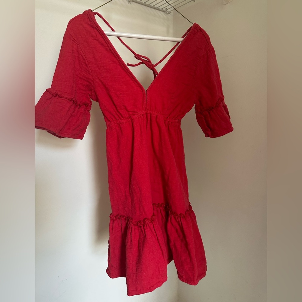 Billabong Red Ruffle Dress